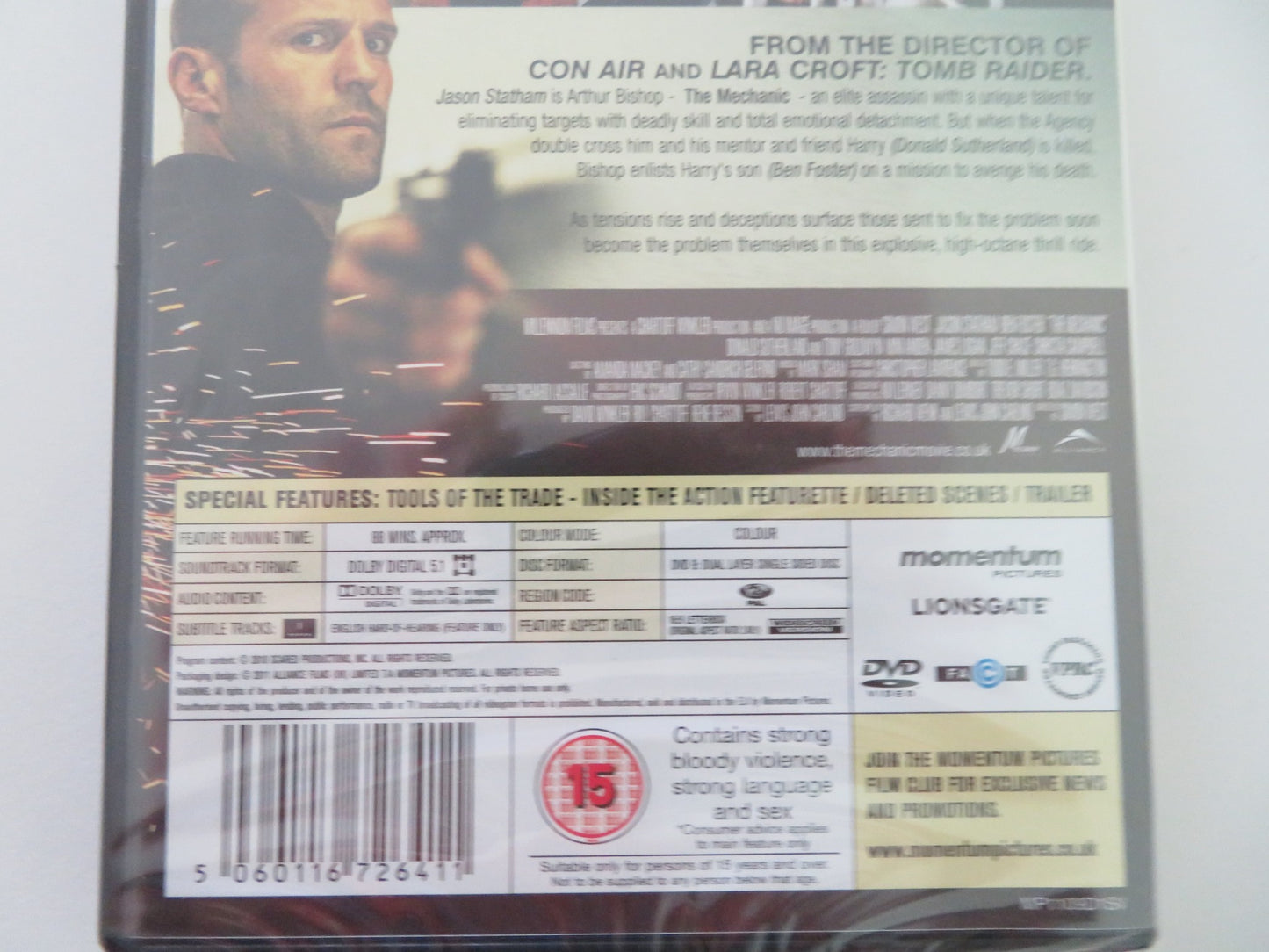 THE MECHANIC (DVD) JASON STATHAM BEN FOSTER 2011 REGION 2 - Rendezvous Cinema