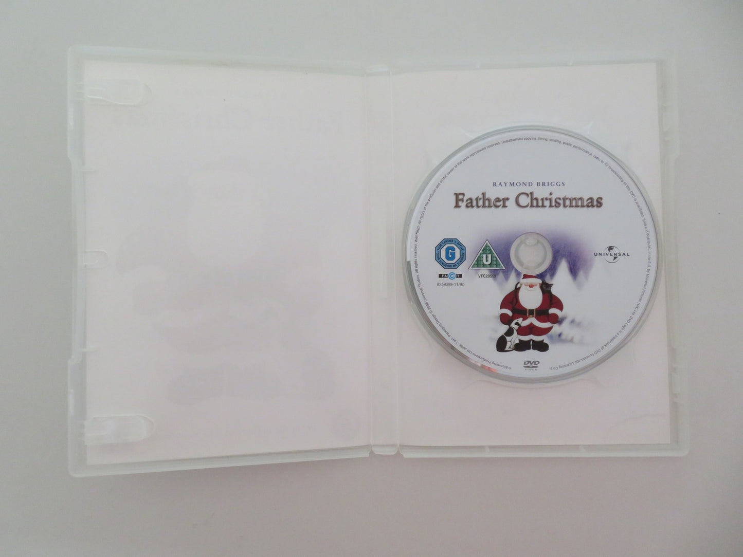 FATHER CHRISTMAS (DVD) MEL SMITH RAYMOND BRIGGS 1991 REGION 2, 4