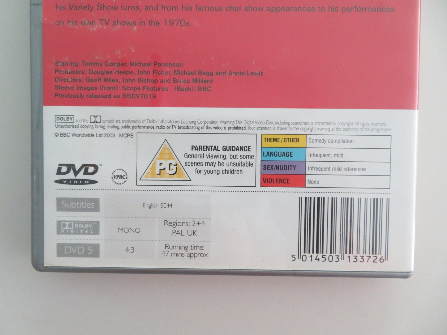 THE BEST OF TOMMY COOPER (DVD) MICHAEL PARKINSON 2004 REGION 2 + 4