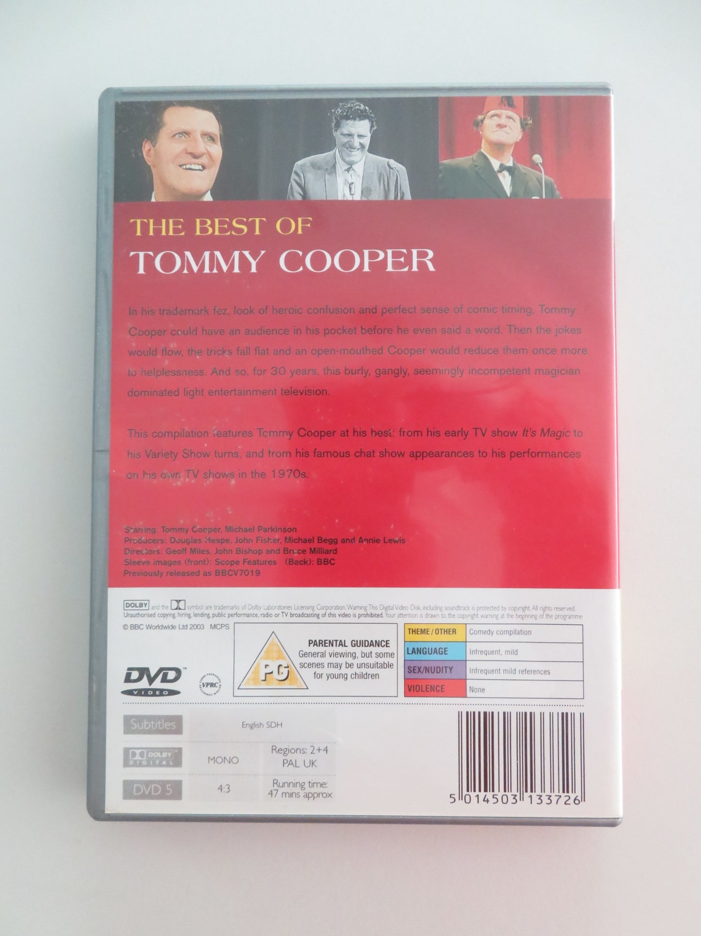THE BEST OF TOMMY COOPER (DVD) MICHAEL PARKINSON 2004 REGION 2 + 4