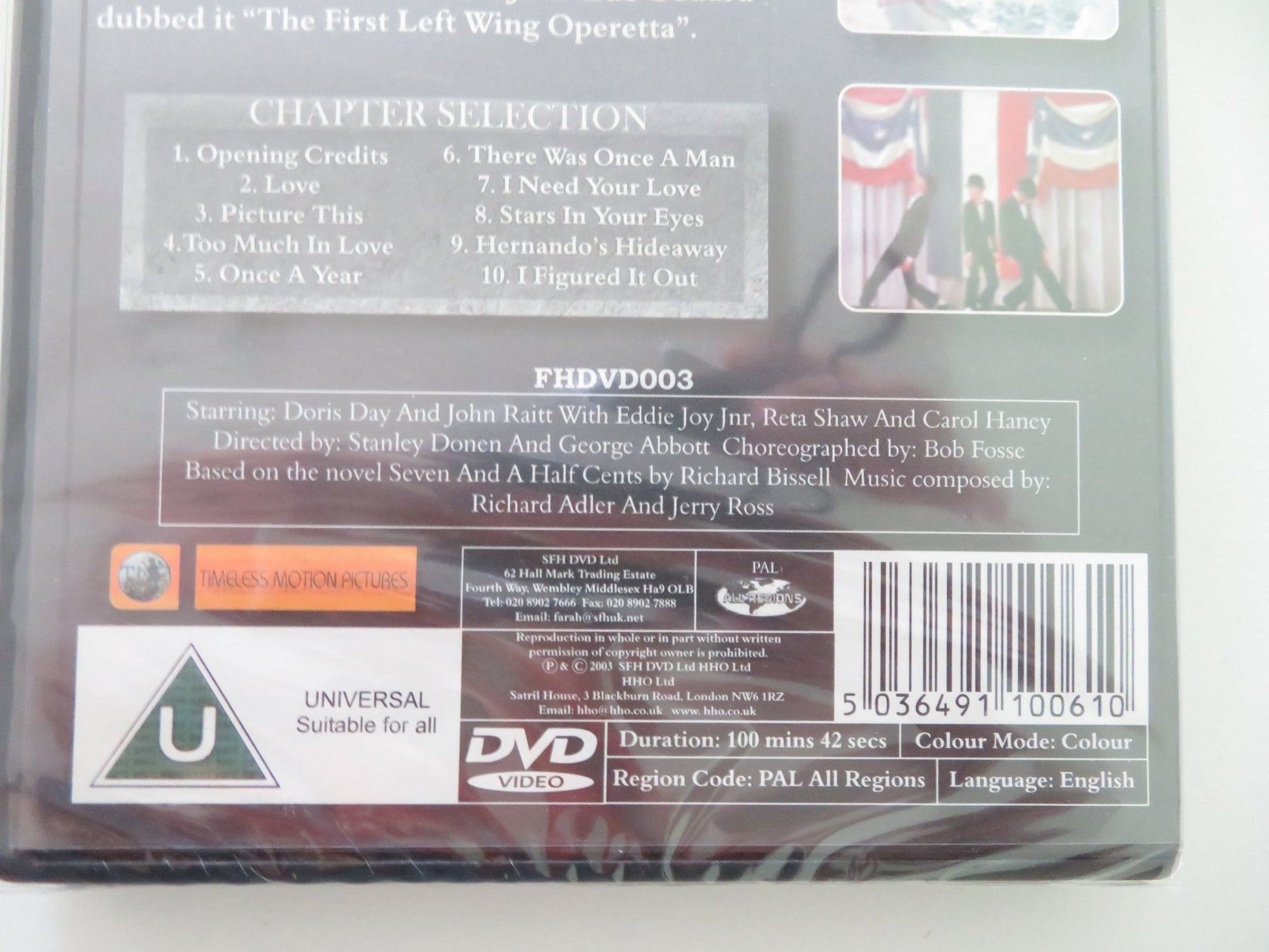 PAJAMA GAME (DVD) JOHN RAITT DORIS DAY 1957 REGION 0 - Rendezvous Cinema