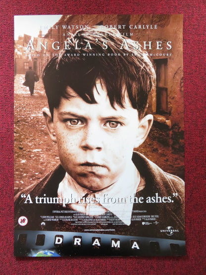 ANGELA'S ASHES VHS VIDEO POSTER EMILY WATSON ROBERT CARLYLE 1999 - Rendezvous Cinema