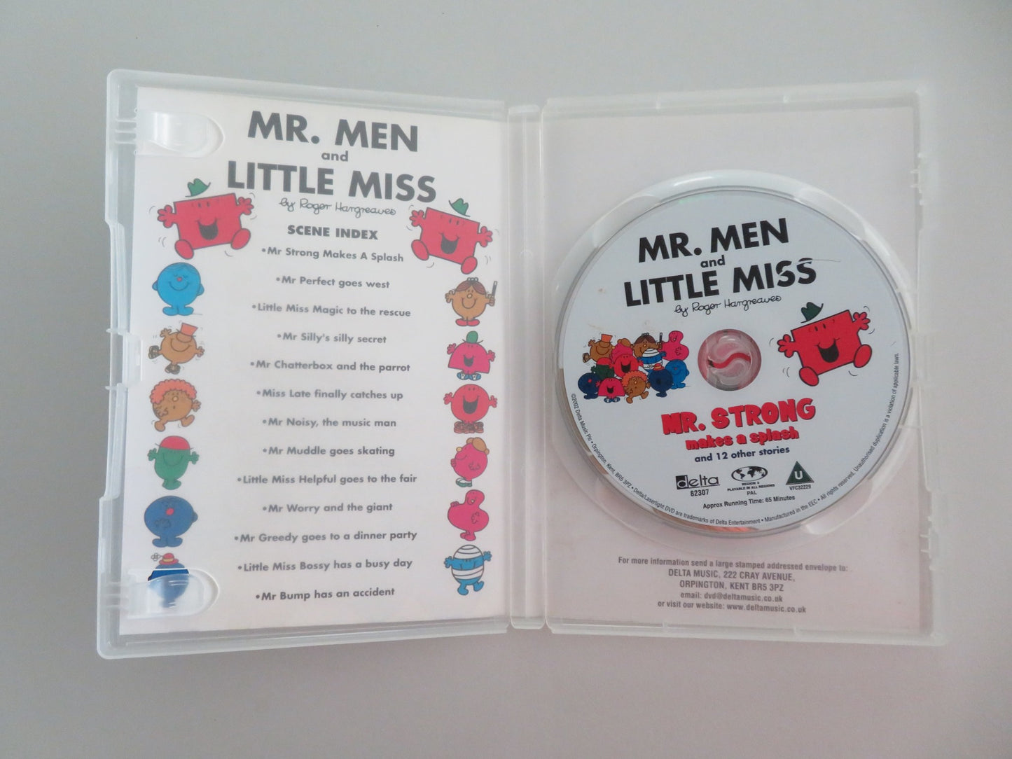 MR. MEN AND LITTLE MISS - MR. STRONG MAKES A SPLASH (DVD) 2002 REGION ALL