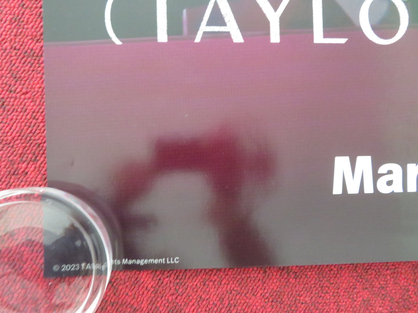 TAYLOR SWIFT: THE ERAS TOUR US ONE SHEET ROLLED POSTER TAYLOR SWIFT MEADOWS 2023 - Rendezvous Cinema