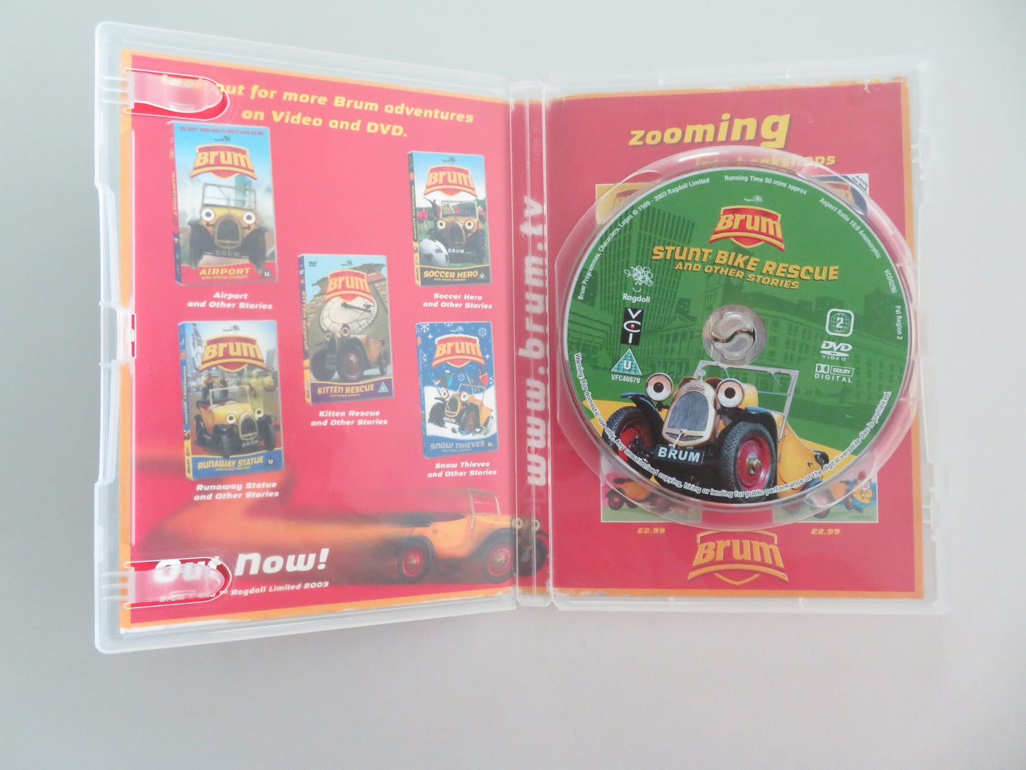 BRUM - STUNT BIKE RESCUES AND OTHER STORIES (DVD) TOYAH WILLCOX 2003 REGION 2