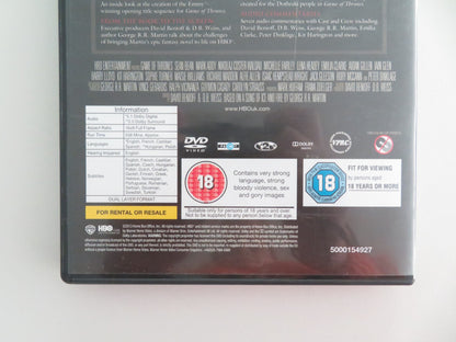 GAMES OF THRONES THE COMPLETE FIRST SEASON (DVD) KIT HARINGTON 2011 REGION 2