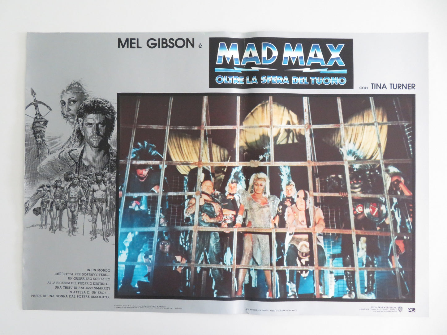 MAD MAX BEYOND THUNDERDOME - F ITALIAN FOTOBUSTA POSTER MEL GIBSON TURNER 1985 - Rendezvous Cinema
