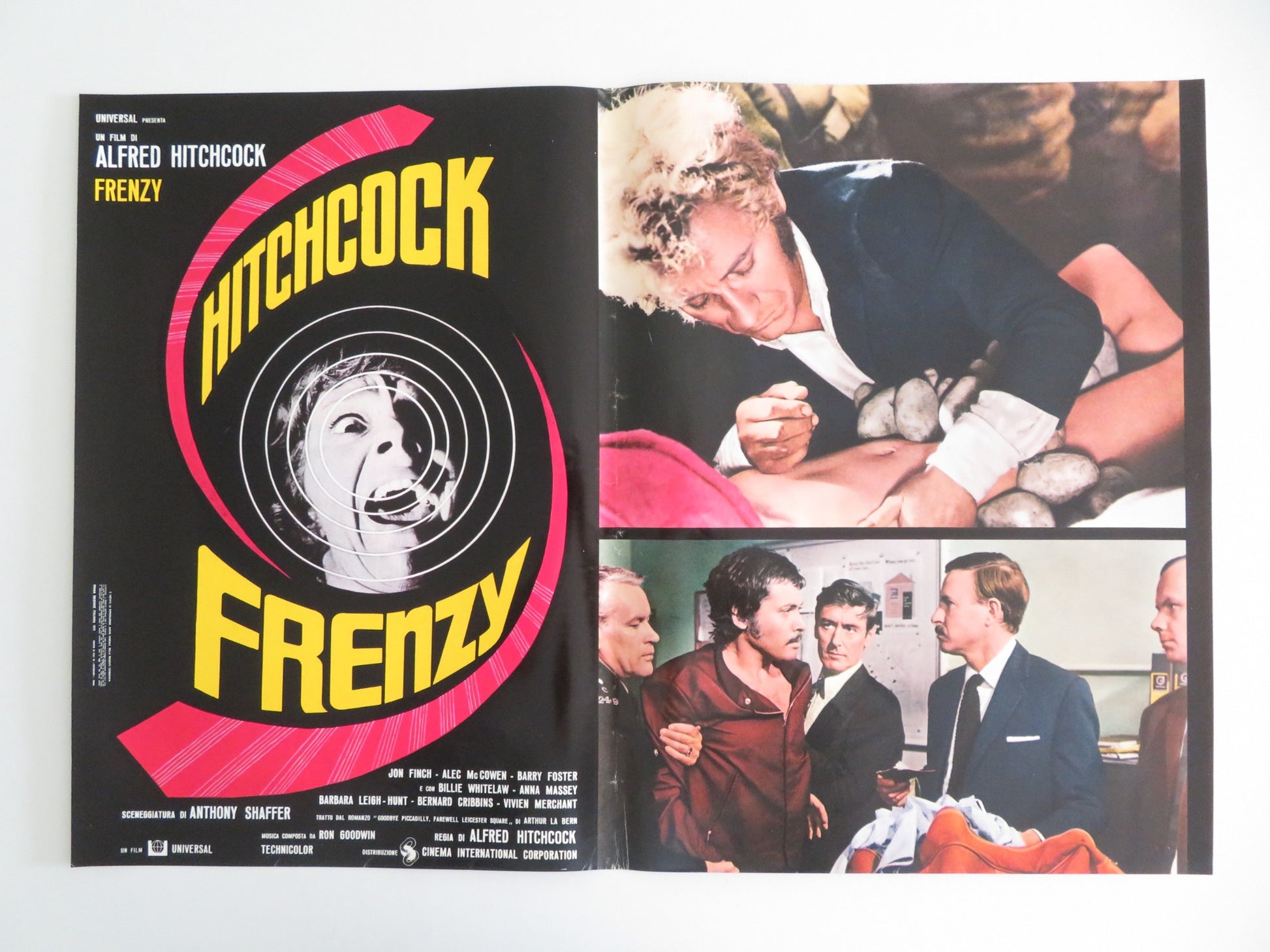 FRENZY - C ITALIAN FOTOBUSTA POSTER JON FINCH BARRY FOSTER 1972 - Rendezvous Cinema