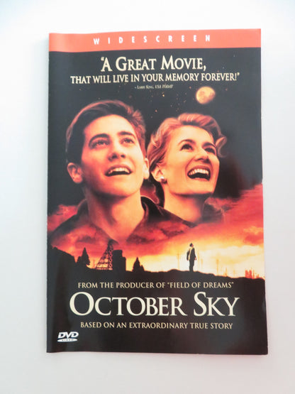 OCTOBER SKY (DVD) JAKE GYLLENHAAL CHRIS COOPER 1999 REGION 2