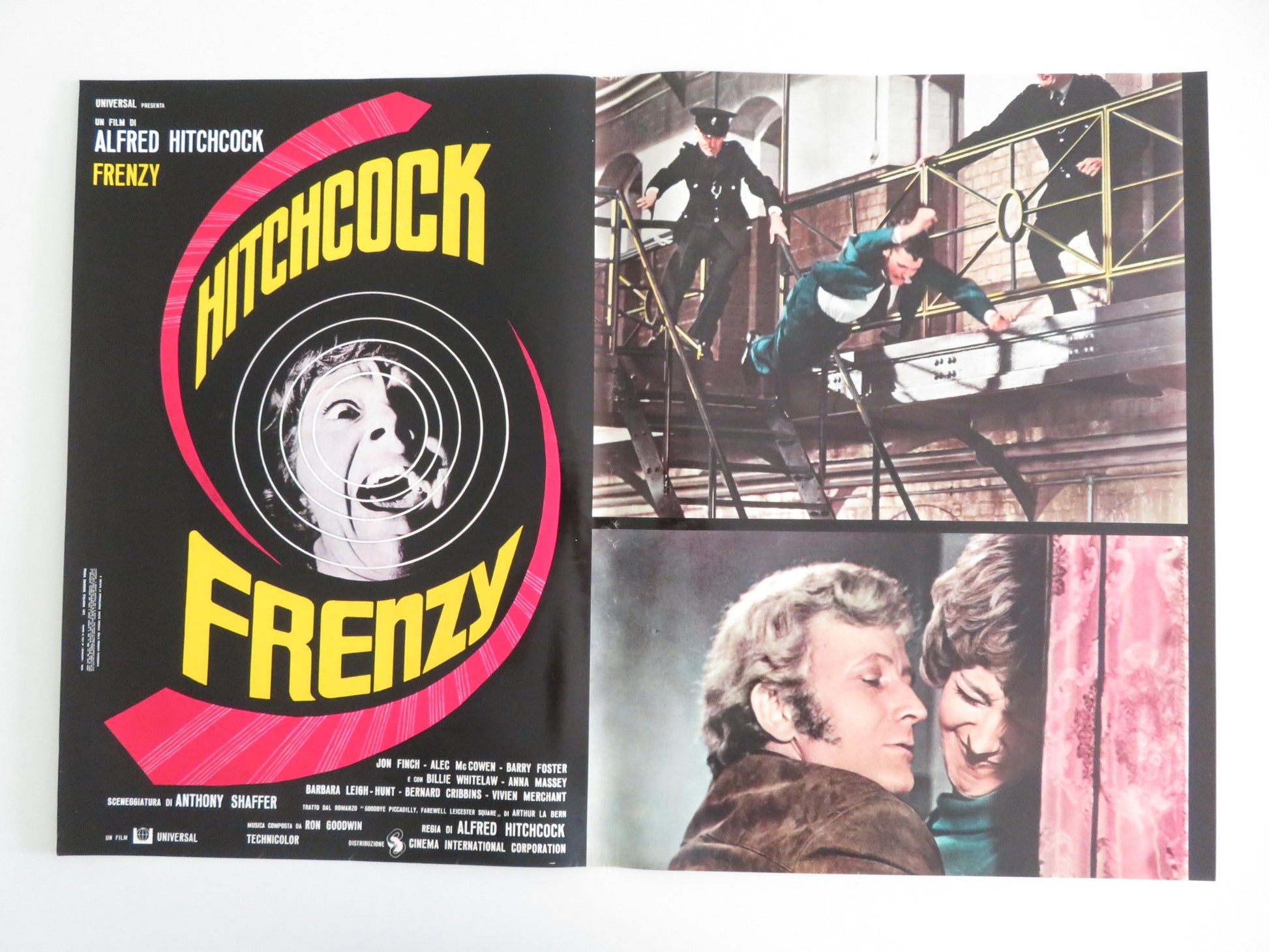 FRENZY - H ITALIAN FOTOBUSTA POSTER JON FINCH BARRY FOSTER 1972 - Rendezvous Cinema