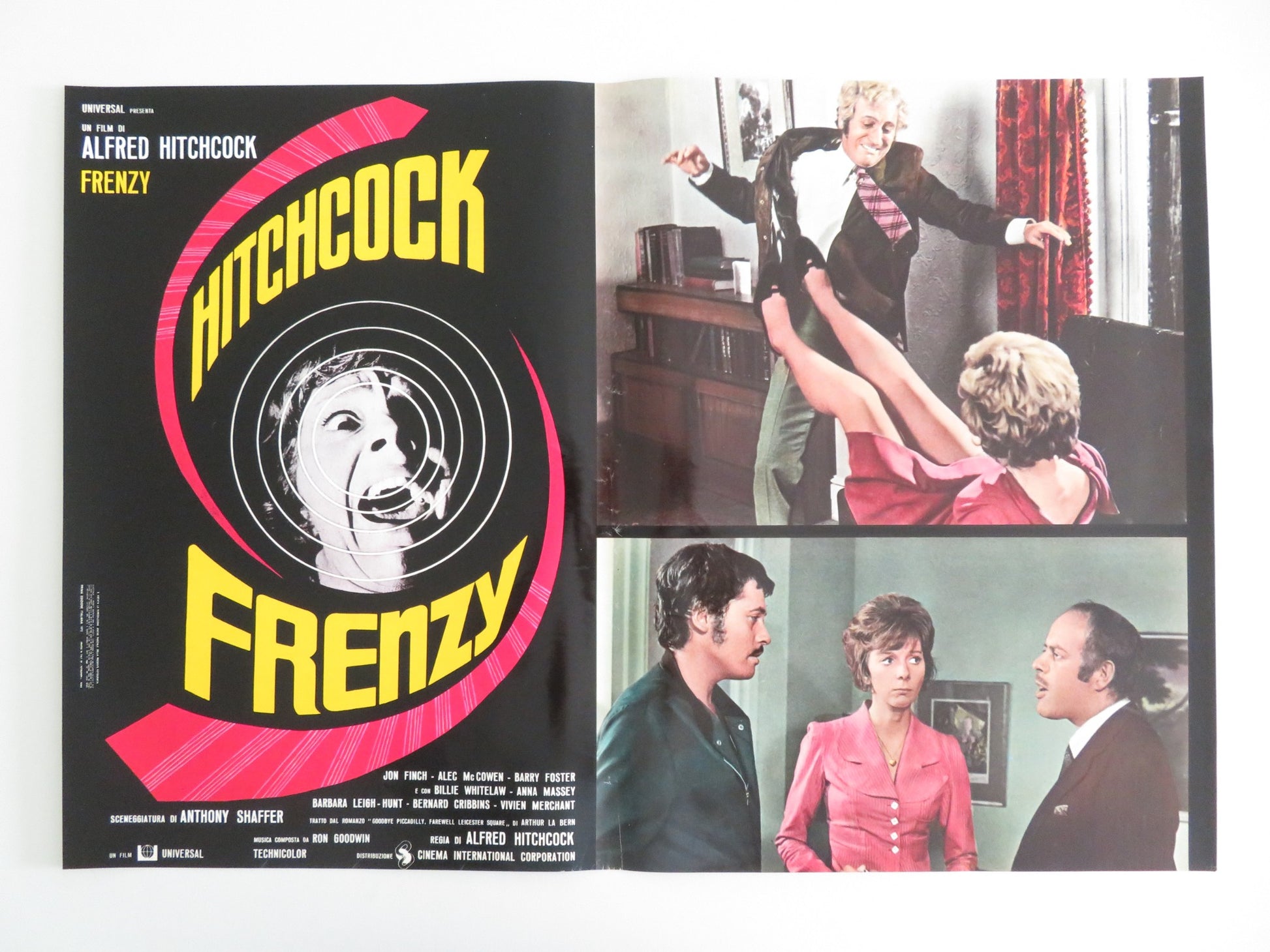 FRENZY - I ITALIAN FOTOBUSTA POSTER JON FINCH BARRY FOSTER 1972 - Rendezvous Cinema