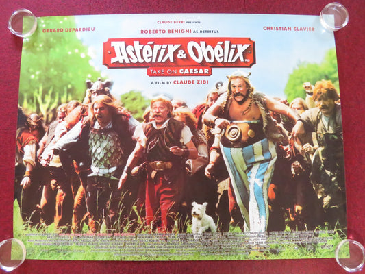 ASTERIX & OBELIX TAKE ON CAESAR UK QUAD ROLLED POSTER GERARD DEPARDIEU 1999 - Rendezvous Cinema