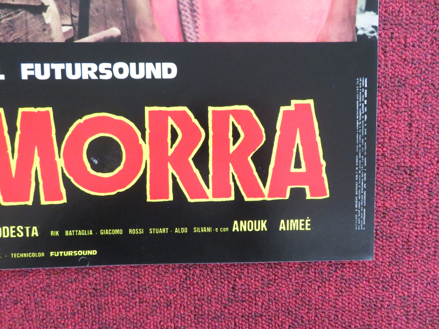 SODOM AND GOMORRAH - C ITALIAN FOTOBUSTA POSTER STEWART GRANGER PIER ANGELI 1962