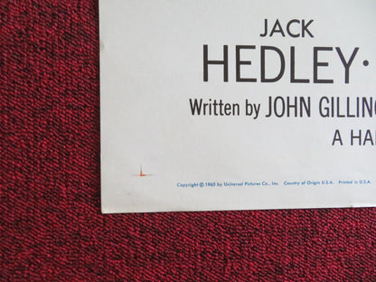 THE SECRET OF BLOOD ISLAND FOLDED US ONE SHEET POSTER JACK HEDLEY B.SHELLEY 1965