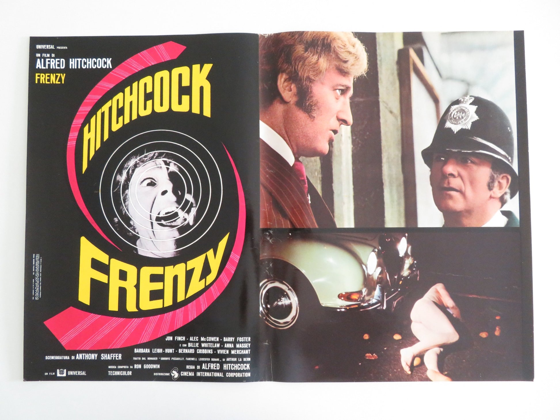 FRENZY - J ITALIAN FOTOBUSTA POSTER JON FINCH BARRY FOSTER 1972 - Rendezvous Cinema