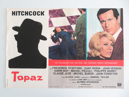 TOPAZ - A ITALIAN FOTOBUSTA POSTER FREDERICK STAFFORD DANY ROBIN 1969 - Rendezvous Cinema