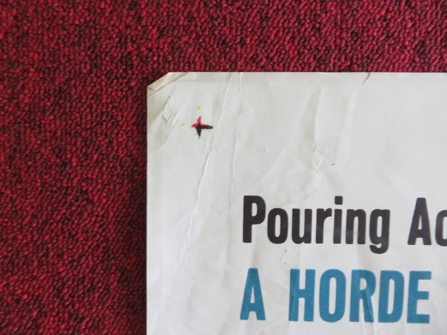 BRIGAND OF KANDAHAR FOLDED US ONE SHEET POSTER OLIVER REED RONALD LEWIS 1965