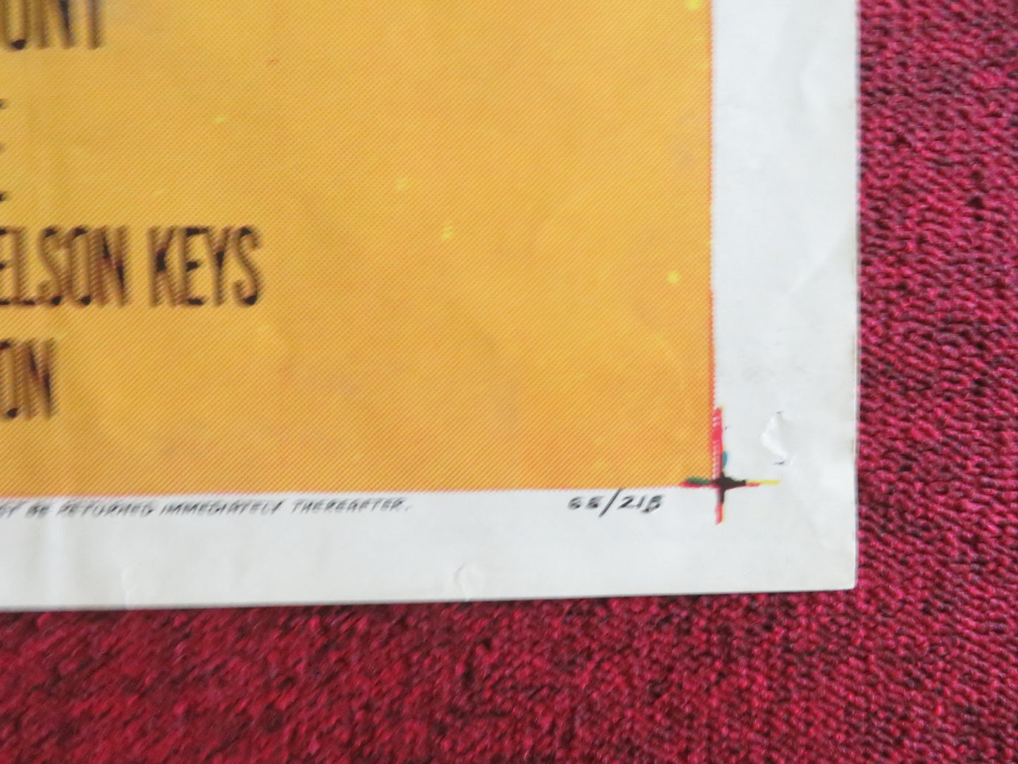 BRIGAND OF KANDAHAR FOLDED US ONE SHEET POSTER OLIVER REED RONALD LEWIS 1965