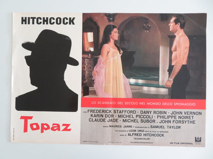 TOPAZ - B ITALIAN FOTOBUSTA POSTER FREDERICK STAFFORD DANY ROBIN 1969 - Rendezvous Cinema