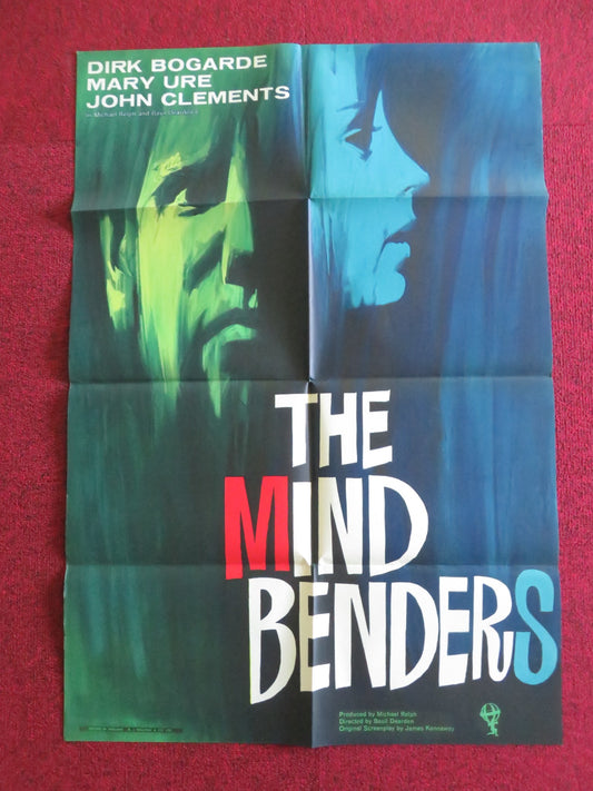 THE MIND BENDERS FOLDED UK ONE SHEET POSTER DIRK BOGARDE MARY URE CLEMENTS 1963
