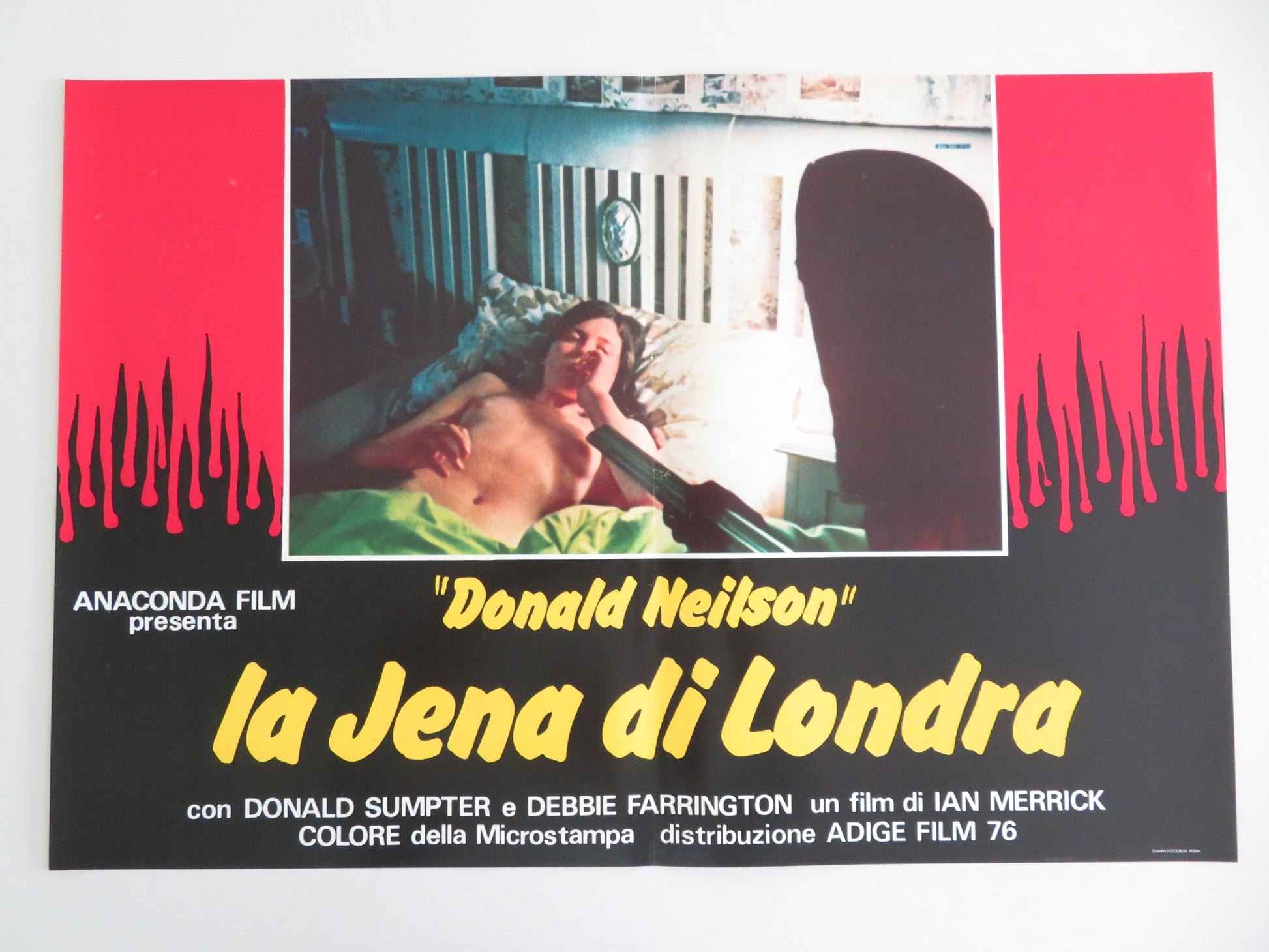 THE BLACK PANTHER- A ITALIAN FOTOBUSTA POSTER DONALD SUMPTER FARRINGTON 1980 - Rendezvous Cinema