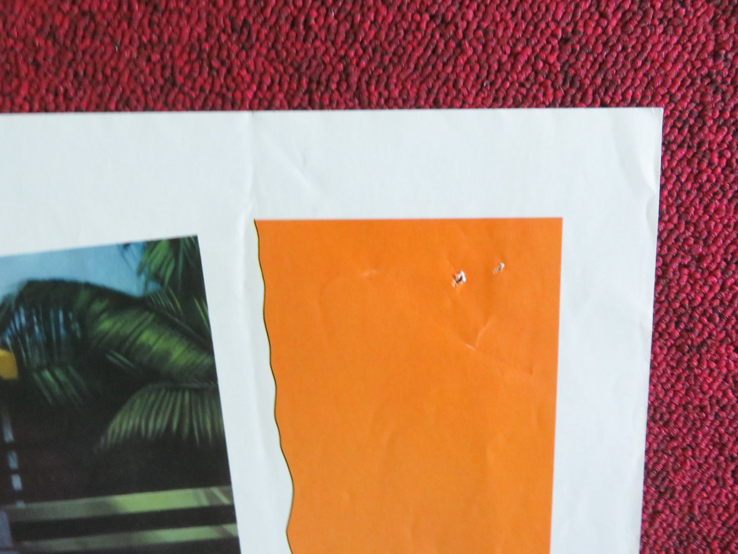 HOT RESORT FOLDED US ONE SHEET POSTER CANNON TOM PARSEKIAN MICHAEL BERZ 1985