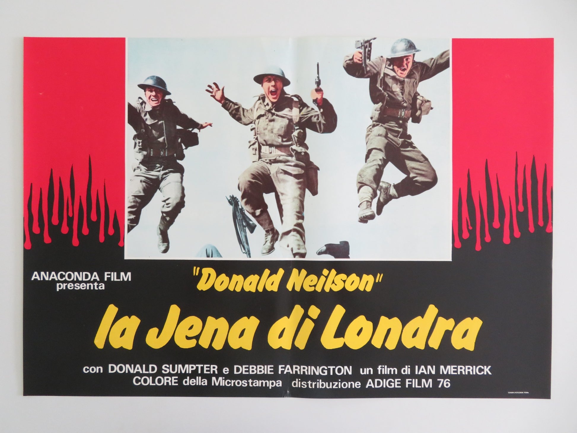 THE BLACK PANTHER- C ITALIAN FOTOBUSTA POSTER DONALD SUMPTER FARRINGTON 1980 - Rendezvous Cinema
