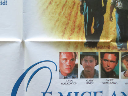 OF MICE AND MEN UK QUAD POSTER FOLDED JOHN MALKOVICH GARY SINISE 1992