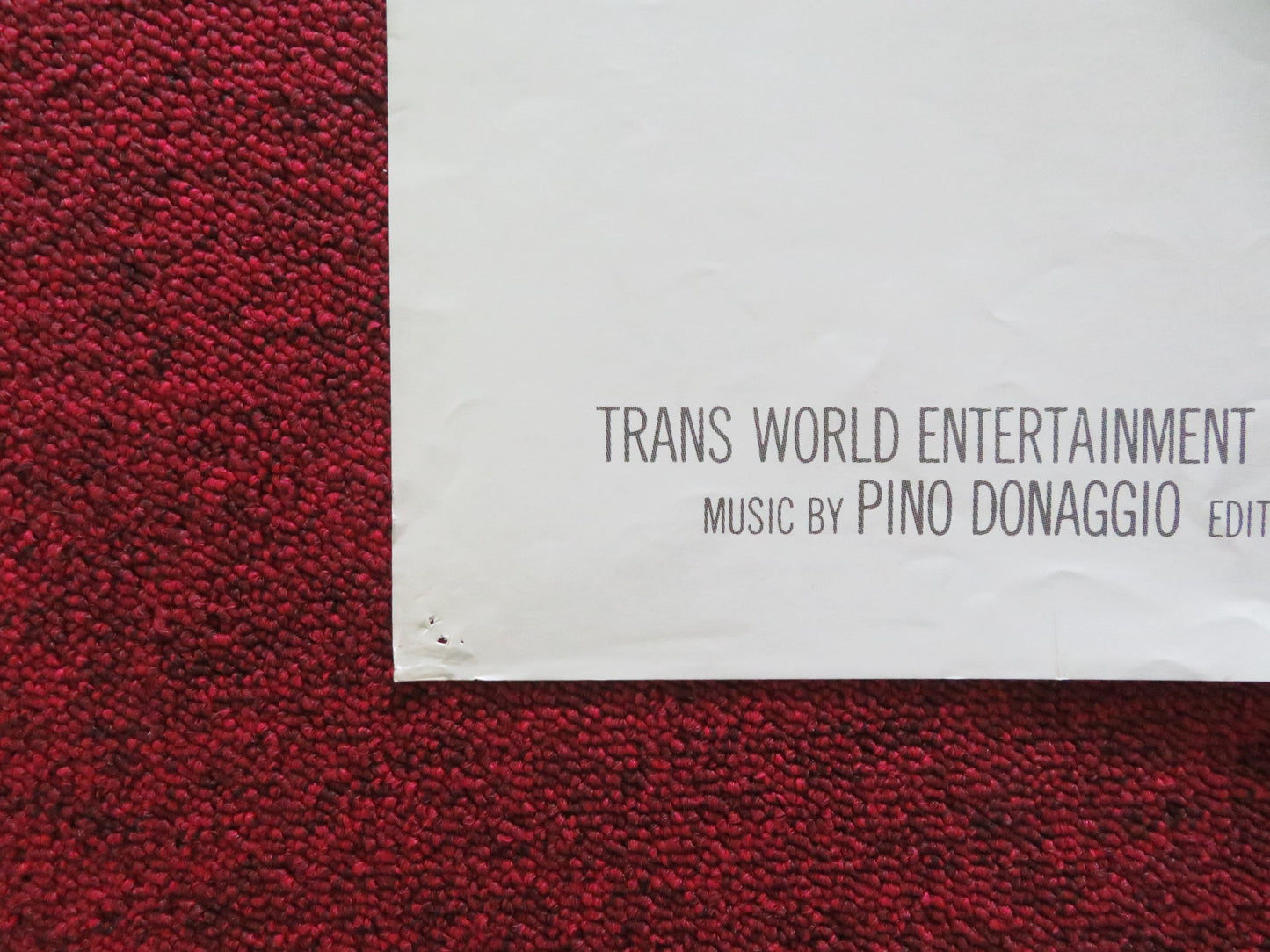 KANSAS UK QUAD POSTER FOLDED MATT DILLON ANDREW MCCARTHY 1988