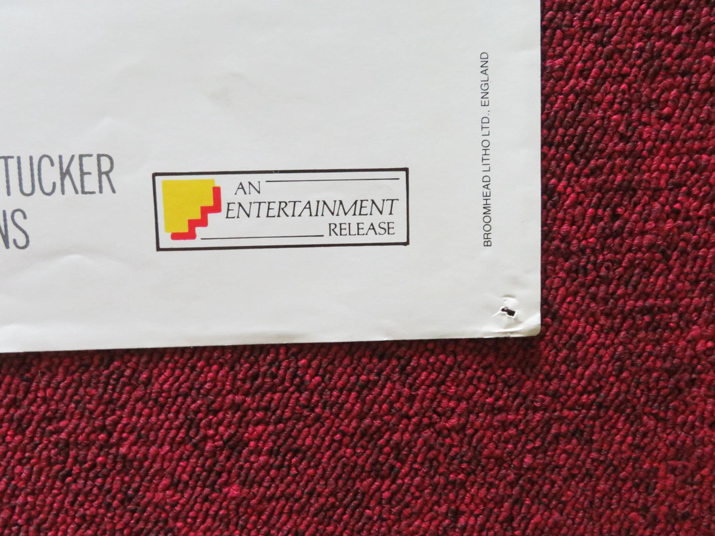 KANSAS UK QUAD POSTER FOLDED MATT DILLON ANDREW MCCARTHY 1988