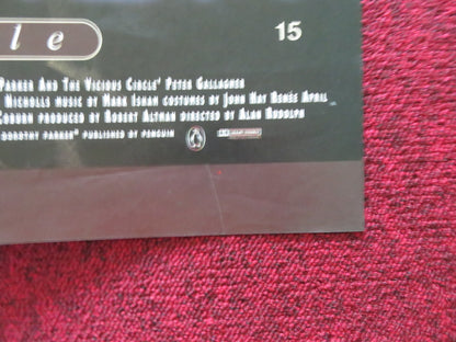 MRS. PARKER AND THE VICIOUS CIRCLE UK QUAD POSTER FOLDED J. JASON LEIGH 1994