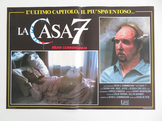 HOUSE III: THE HORROR SHOW - C ITALIAN FOTOBUSTA POSTER LANCE HENRIKSEN 1989