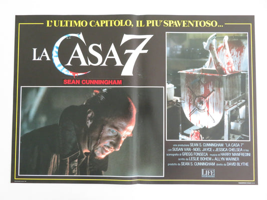 HOUSE III: THE HORROR SHOW - D ITALIAN FOTOBUSTA POSTER LANCE HENRIKSEN 1989