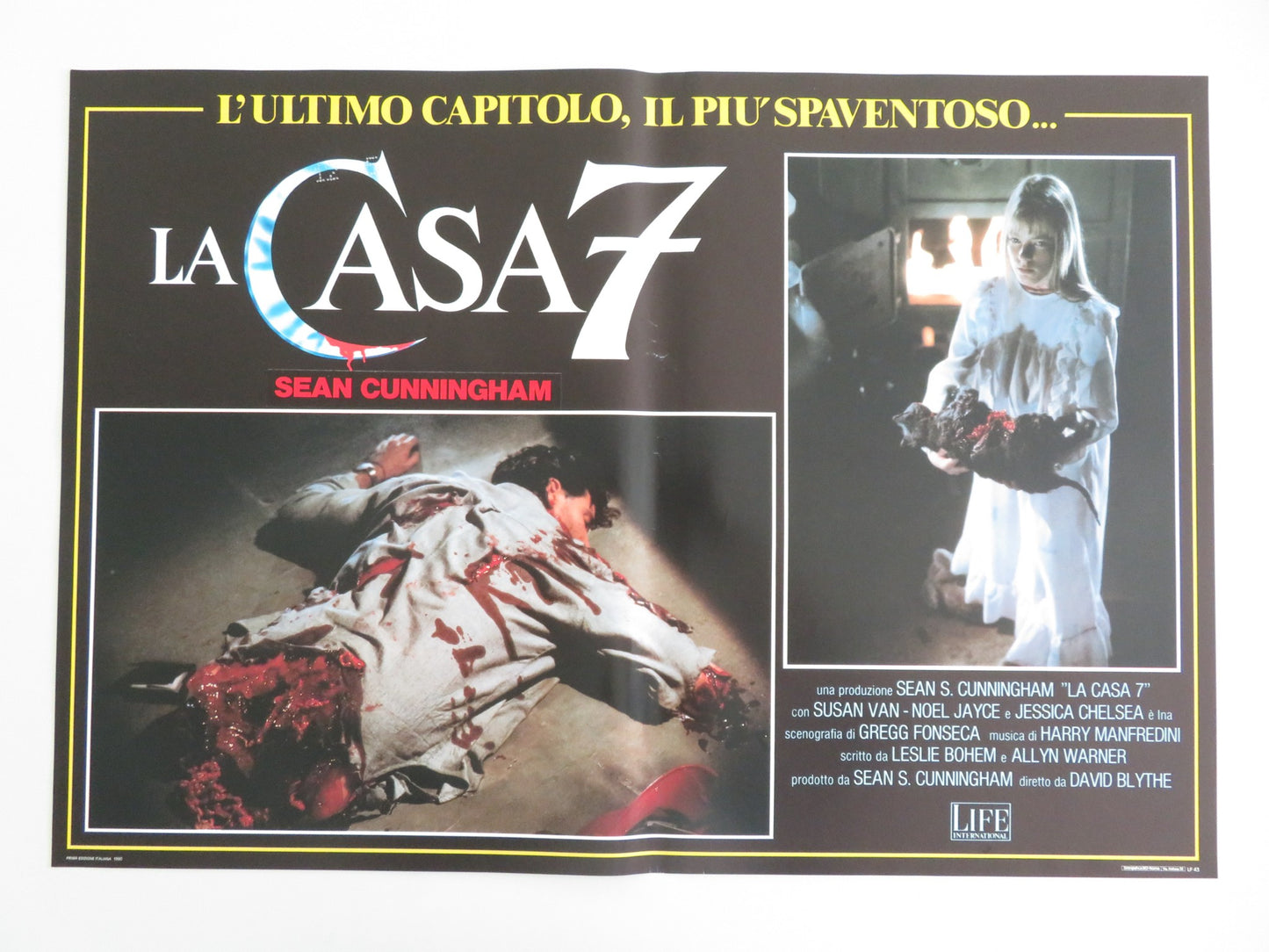HOUSE III: THE HORROR SHOW - E ITALIAN FOTOBUSTA POSTER LANCE HENRIKSEN 1989 - Rendezvous Cinema