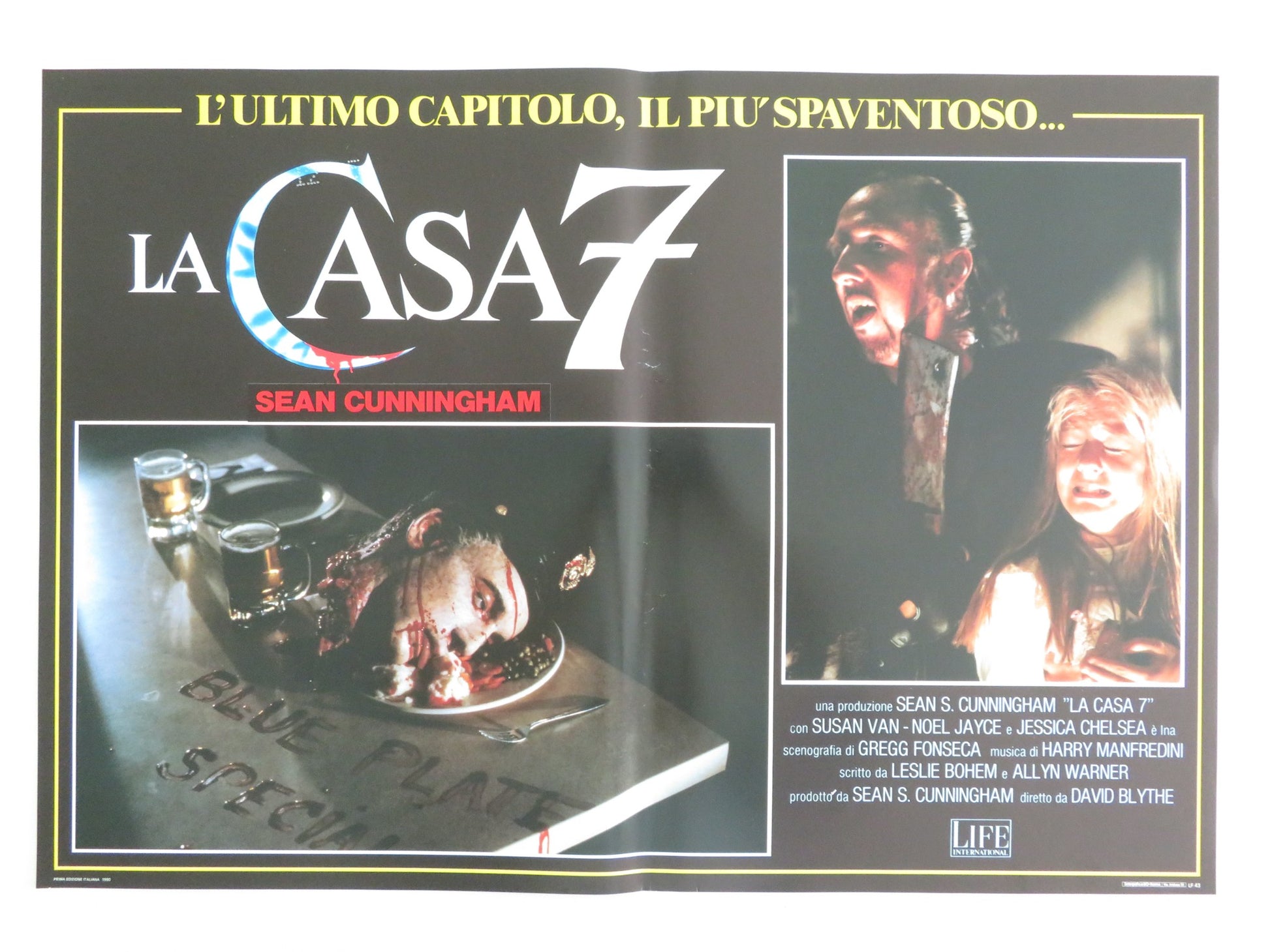 HOUSE III: THE HORROR SHOW - F ITALIAN FOTOBUSTA POSTER LANCE HENRIKSEN 1989 - Rendezvous Cinema