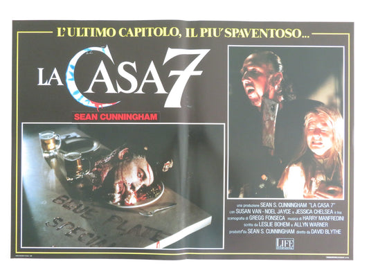HOUSE III: THE HORROR SHOW - F ITALIAN FOTOBUSTA POSTER LANCE HENRIKSEN 1989
