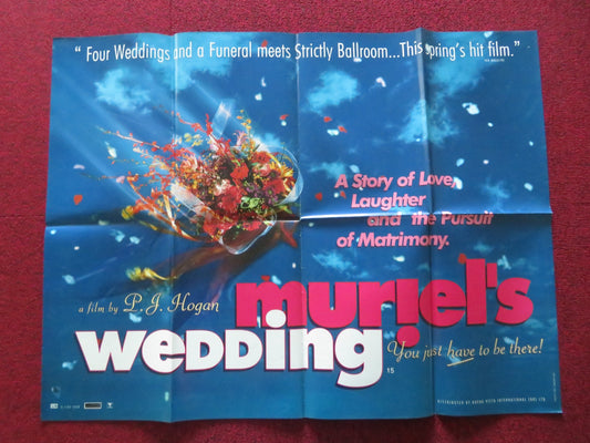 MURIEL'S WEDDING UK QUAD POSTER FOLDED TONI COLLETTE ROZ HAMMOND