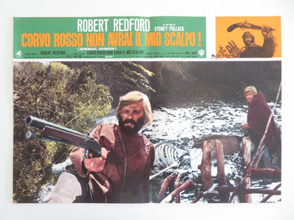 JEREMIAH JOHNSON - B ITALIAN FOTOBUSTA POSTER ROBERT REDFORD WILL GEER 1972 - Rendezvous Cinema