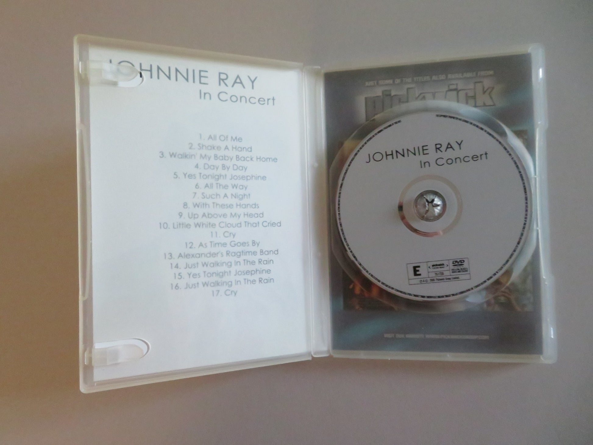 JOHNNIE RAY IN CONCERT (DVD) 2006 REGION FREE - Rendezvous Cinema