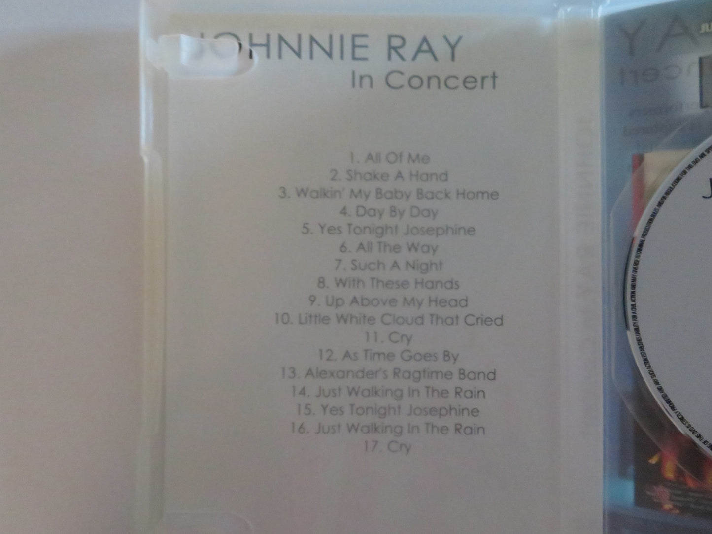 JOHNNIE RAY IN CONCERT (DVD) 2006 REGION FREE - Rendezvous Cinema