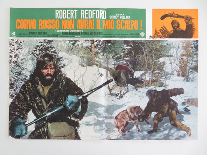 JEREMIAH JOHNSON - E ITALIAN FOTOBUSTA POSTER ROBERT REDFORD WILL GEER 1972 - Rendezvous Cinema