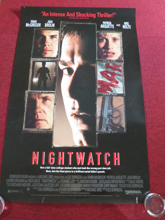 NIGHTWATCH VHS VIDEO POSTER ROLLED EWAN MCGREGOR NICK NOLTE 1997 - Rendezvous Cinema