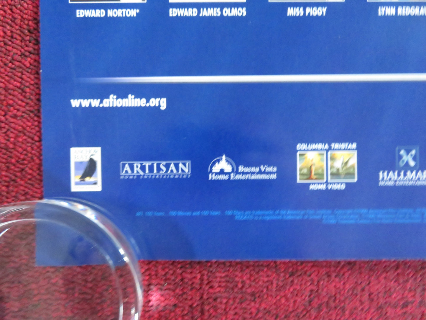 AFI'S 100 YEARS 100 STARS VHS VIDEO POSTER ROLLED AMERICAN FILM INSTITUTE 1999 - Rendezvous Cinema