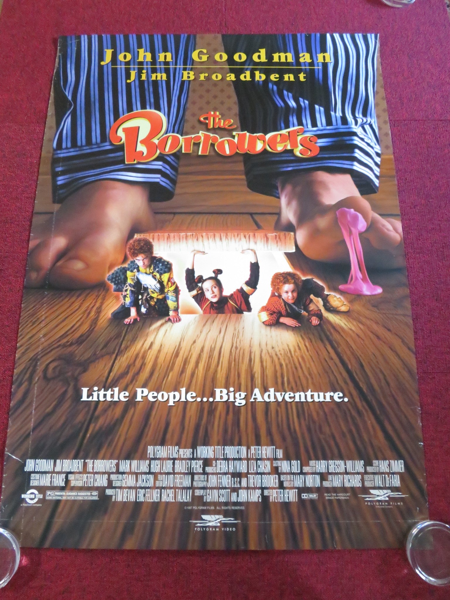 THE BORROWERS VHS VIDEO POSTER ROLLED JOHN GOODMAN JIM BROADBENT 1997 - Rendezvous Cinema