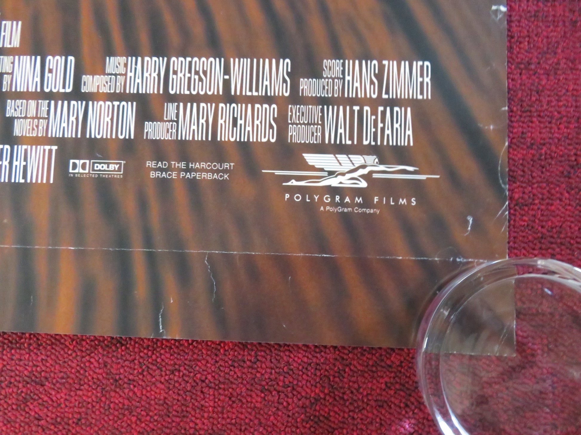 THE BORROWERS VHS VIDEO POSTER ROLLED JOHN GOODMAN JIM BROADBENT 1997 - Rendezvous Cinema