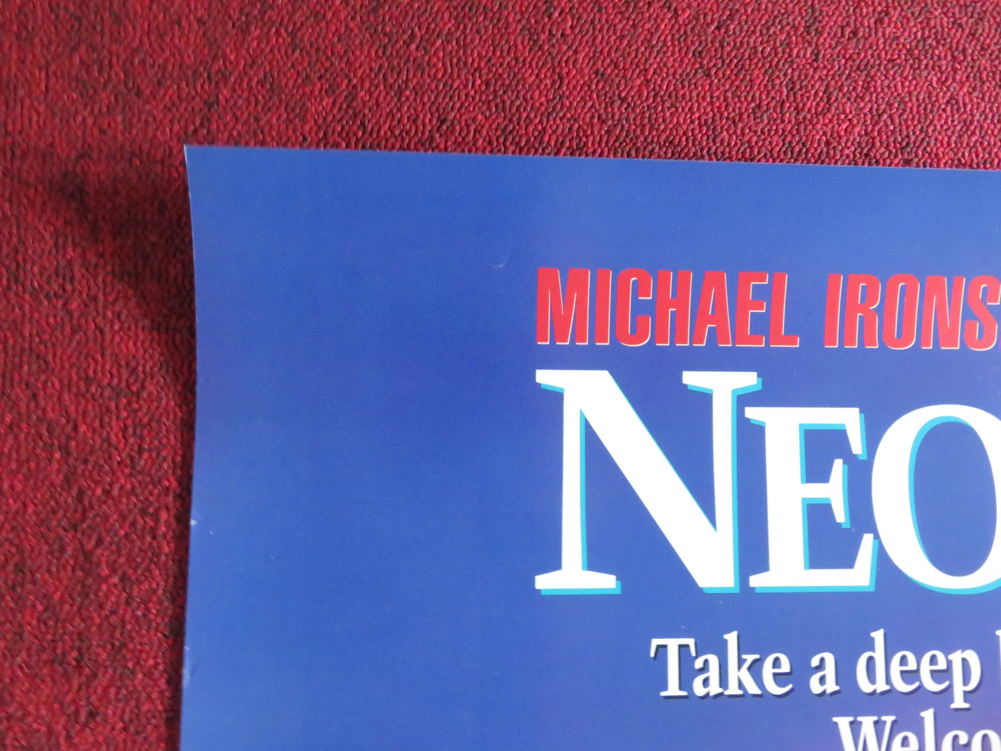 NEON CITY VHS VIDEO POSTER ROLLED MICHAEL IRONSIDE VANITY 1991 - Rendezvous Cinema