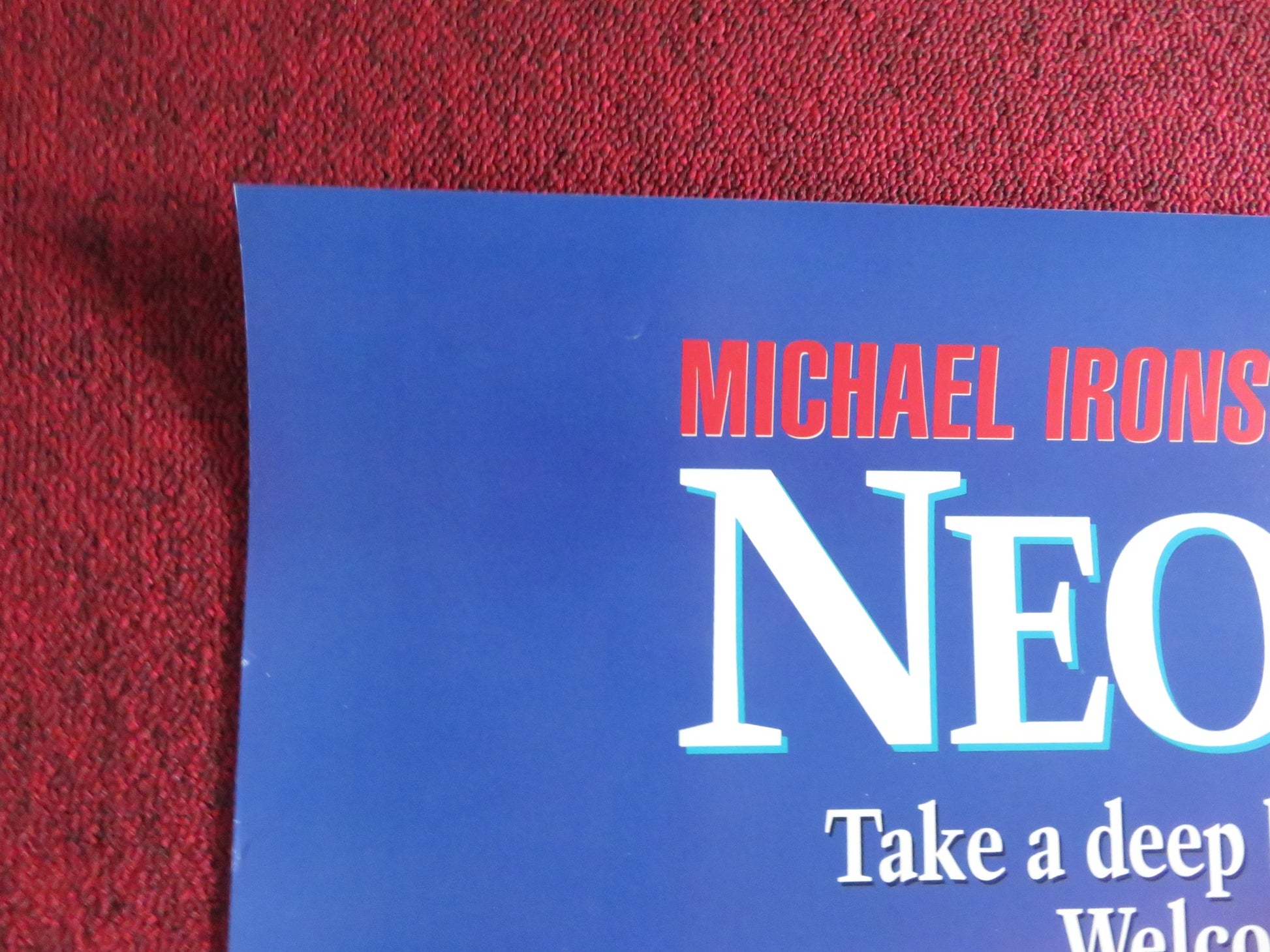 NEON CITY VHS VIDEO POSTER ROLLED MICHAEL IRONSIDE VANITY 1991 - Rendezvous Cinema