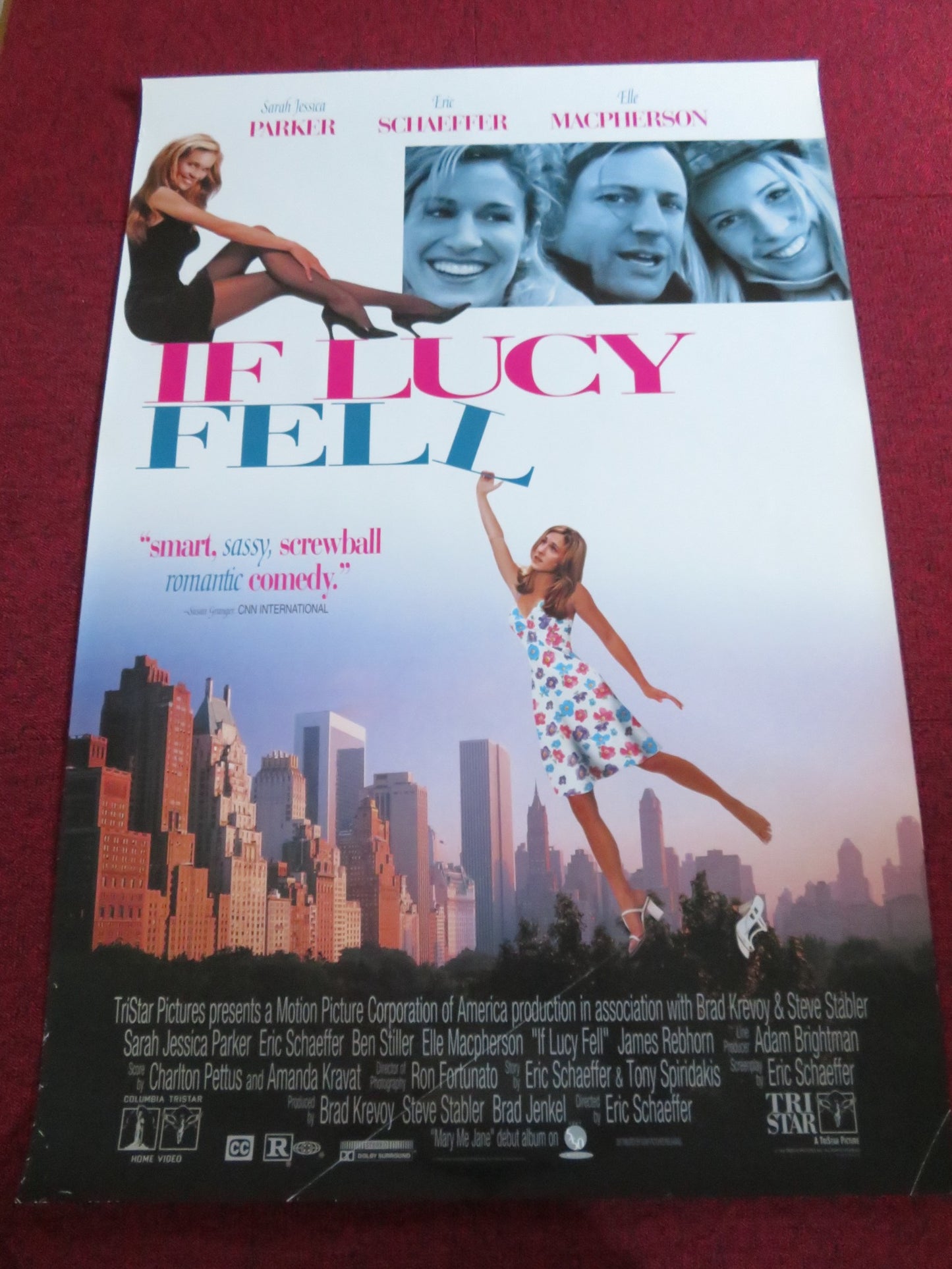 IF LUCY FELL VHS VIDEO POSTER ROLLED SARAH JESSICA PARKER BEN STILLER 1996 - Rendezvous Cinema
