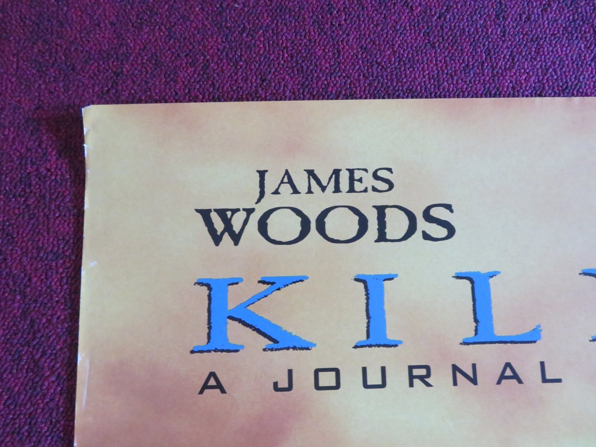 KILLER: A JOURNAL OF MURDER VHS VIDEO POSTER ROLLED JAMES WOODS 1995 - Rendezvous Cinema