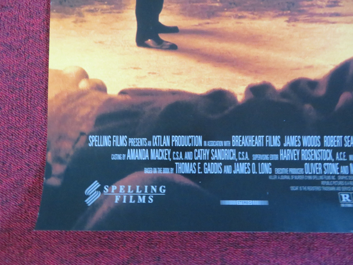 KILLER: A JOURNAL OF MURDER VHS VIDEO POSTER ROLLED JAMES WOODS 1995 - Rendezvous Cinema